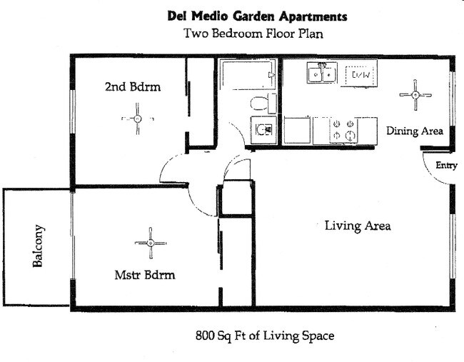 2747 - 2 Bedroom 203B floor plan